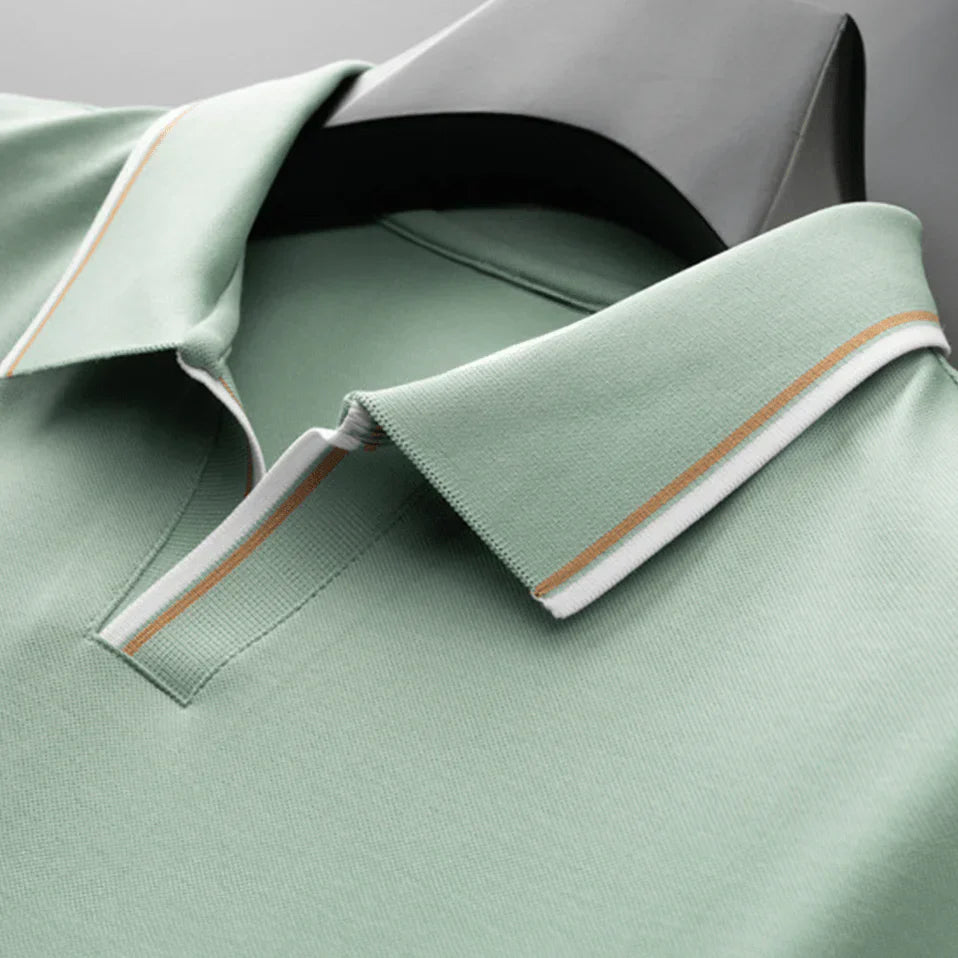 VINCENZO PRESTIGE SILK POLO SHIRT