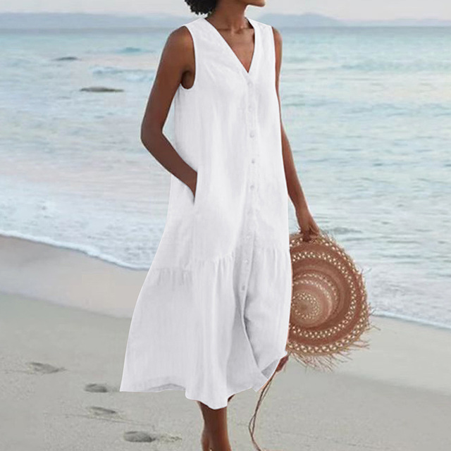 Veronica - Stylish Tummy Covering Summer Dress