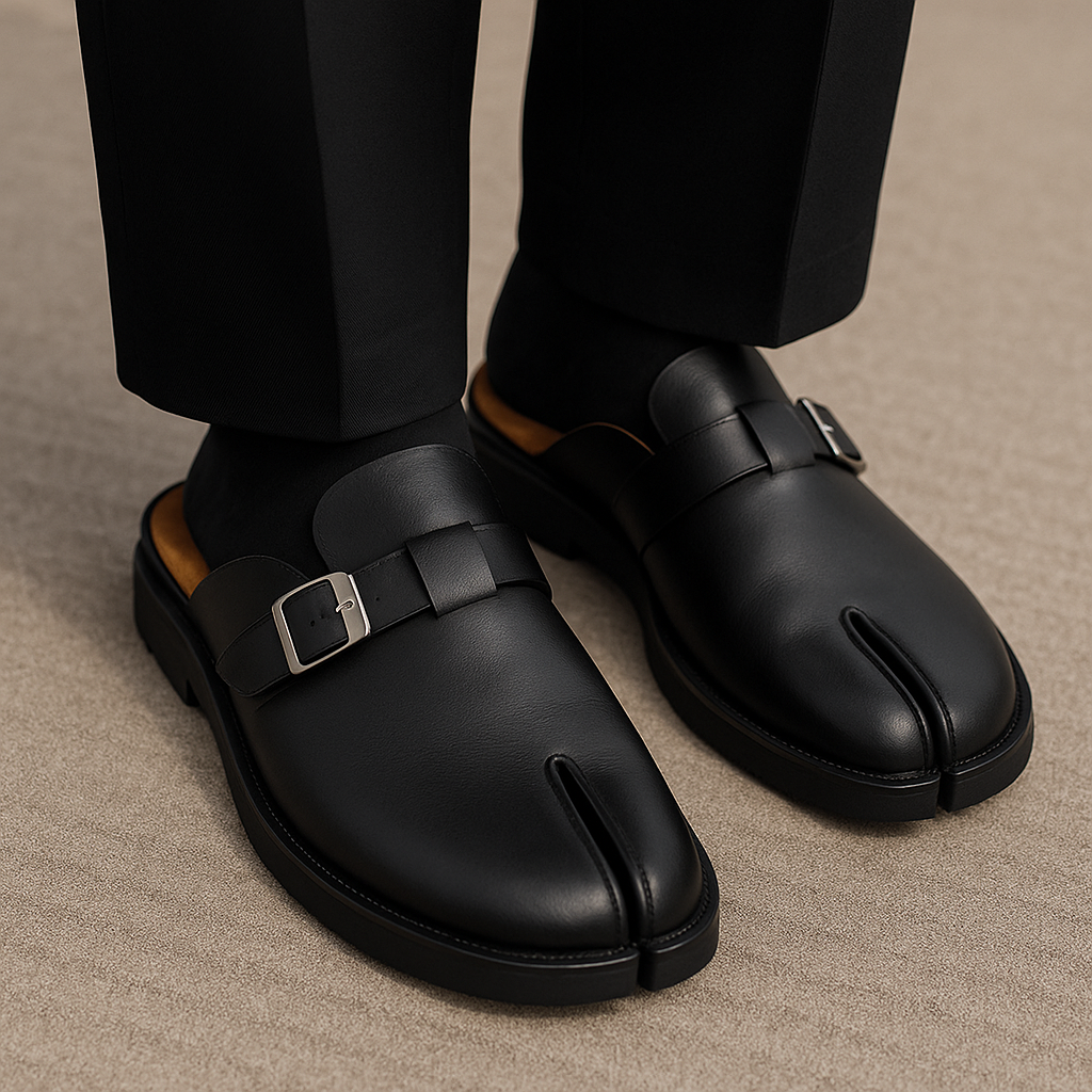 TABI BUCKLE MULES
