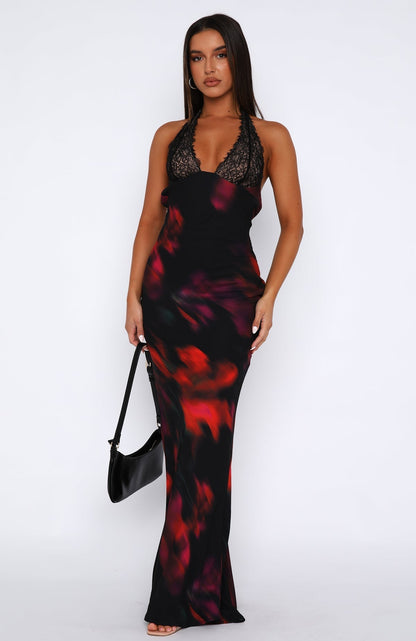 Querida | Noir Petal Dress