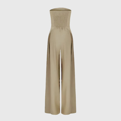 Alicia - Wide Leg Strapless Jumpsuit