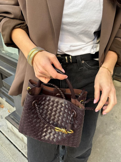 Eloise | Textured Compact Woven Bag