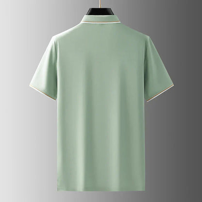 VINCENZO PRESTIGE SILK POLO SHIRT
