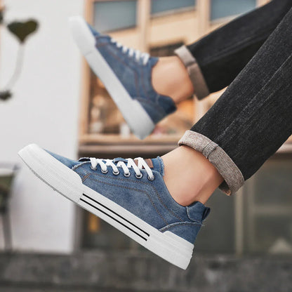 VALON LOW-TOP DENIM SNEAKERS