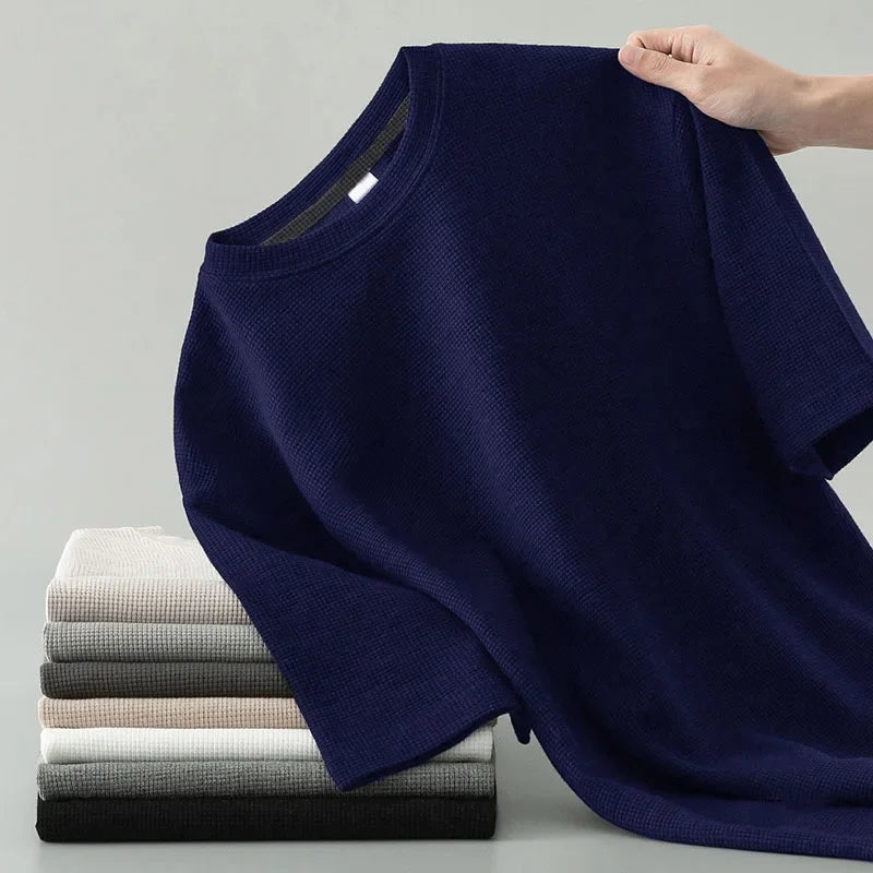 BRENNAN WAFFLE KNIT TEE