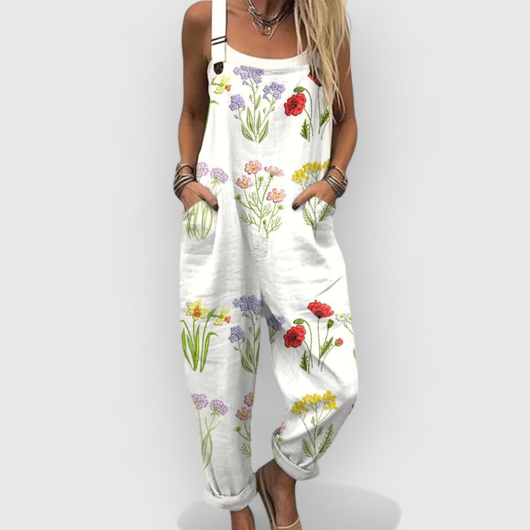Belinda | Vintage Floral Artisan Jumpsuit