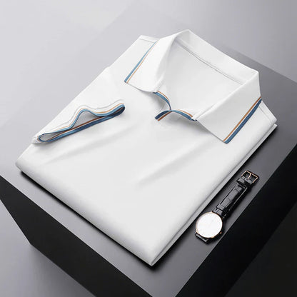 VINCENZO PRESTIGE SILK POLO SHIRT