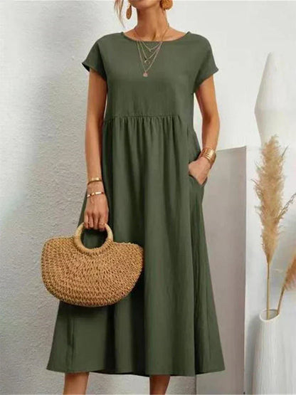 Saffron - Vintage Comfortable Summer Dress