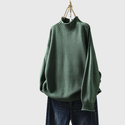Amelia | Funnel Neck Knitted Jumper