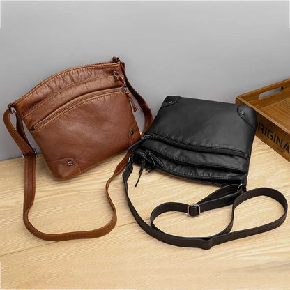 Anna™ - Elegant Leather Shoulder Bag