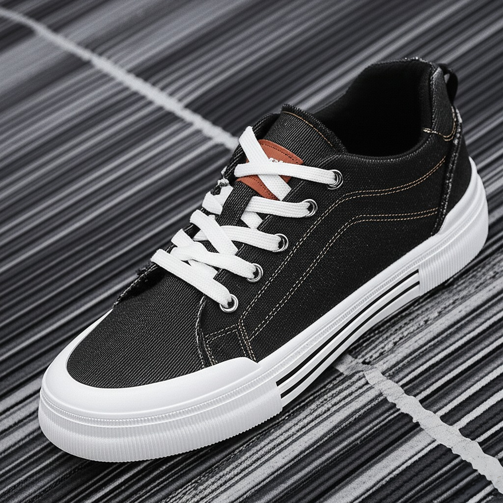 VALON LOW-TOP DENIM SNEAKERS